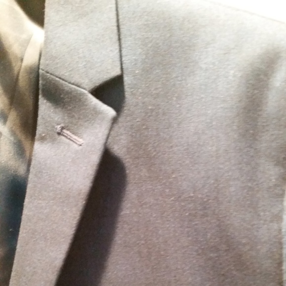 Mens H&M Skinny Fit Suit Blazer Navy Blue - Picture 2 of 3